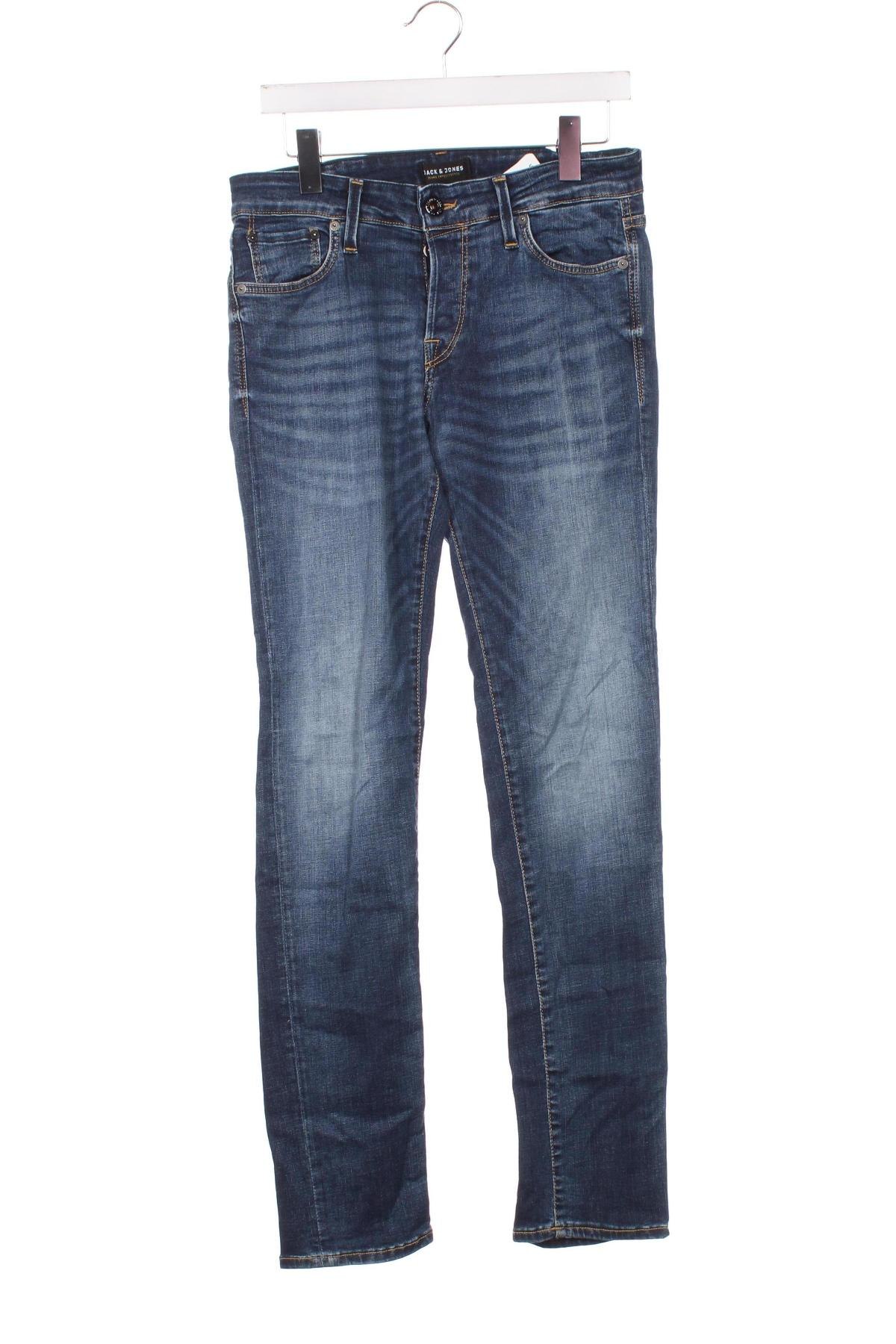 Męskie jeansy Jack & Jones, Rozmiar S, Kolor Niebieski, Cena 36,99 zł