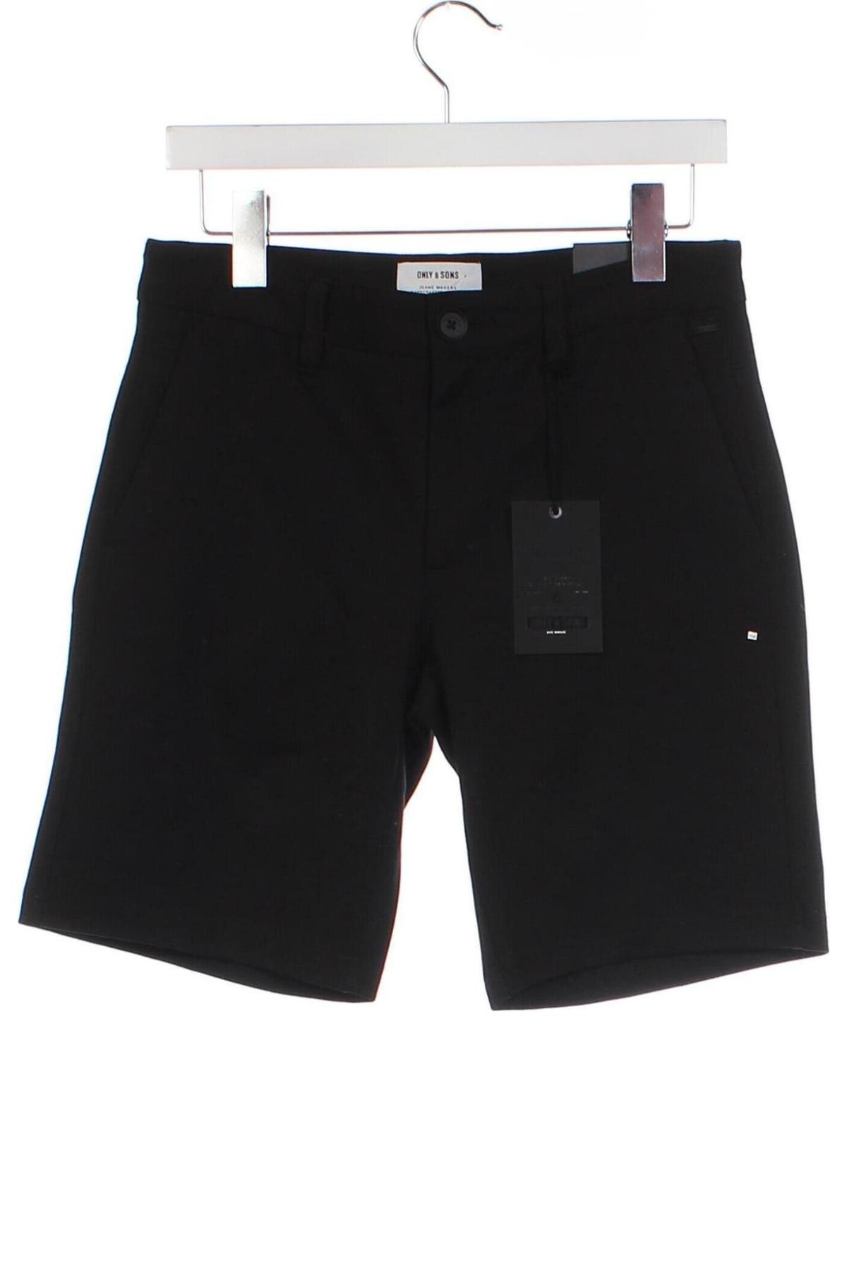 Pantaloni scurți de bărbați Only & Sons, Mărime S, Culoare Negru, Preț 51,99 Lei