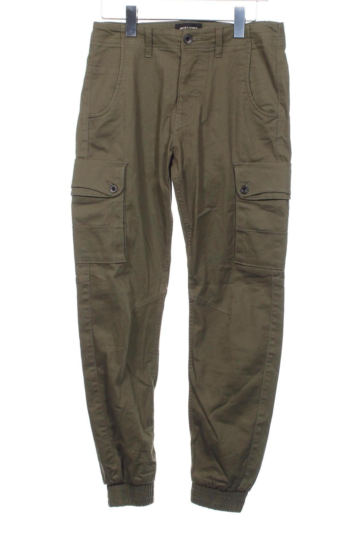 Pantaloni de bărbați Jack & Jones, Mărime S, Culoare Verde, Preț 84,99 Lei