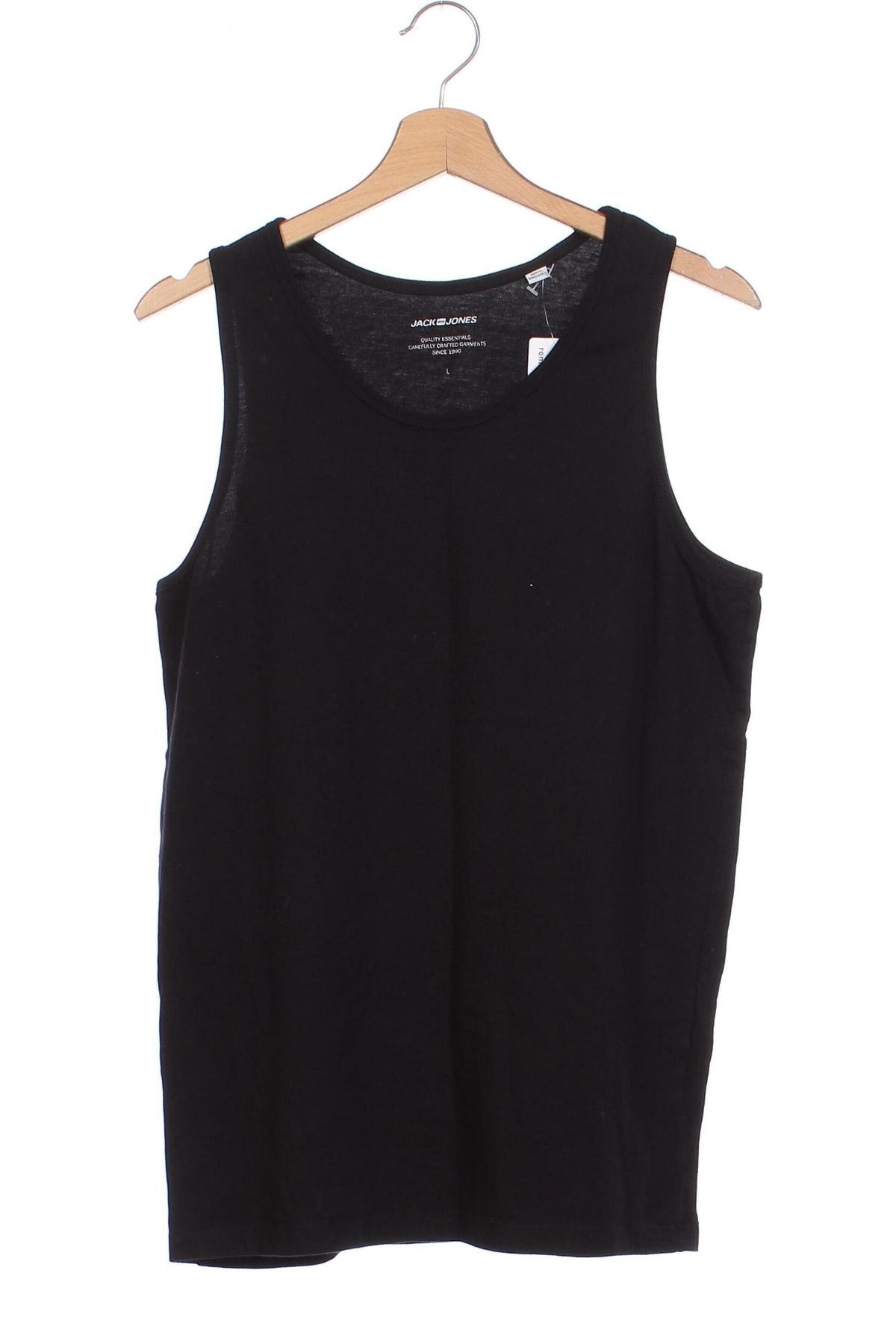 Herren Tanktop Jack & Jones, Größe L, Farbe Schwarz, Preis 8,09 €