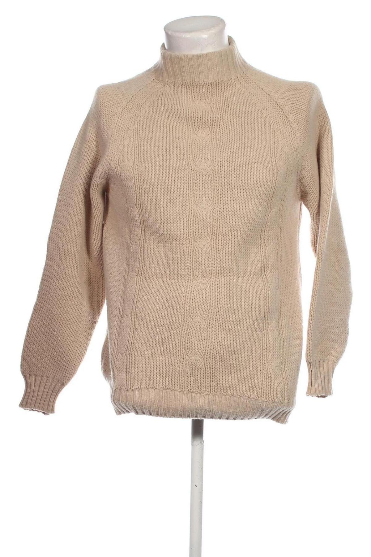 Herrenpullover, Größe L, Farbe Beige, Preis 12,49 €