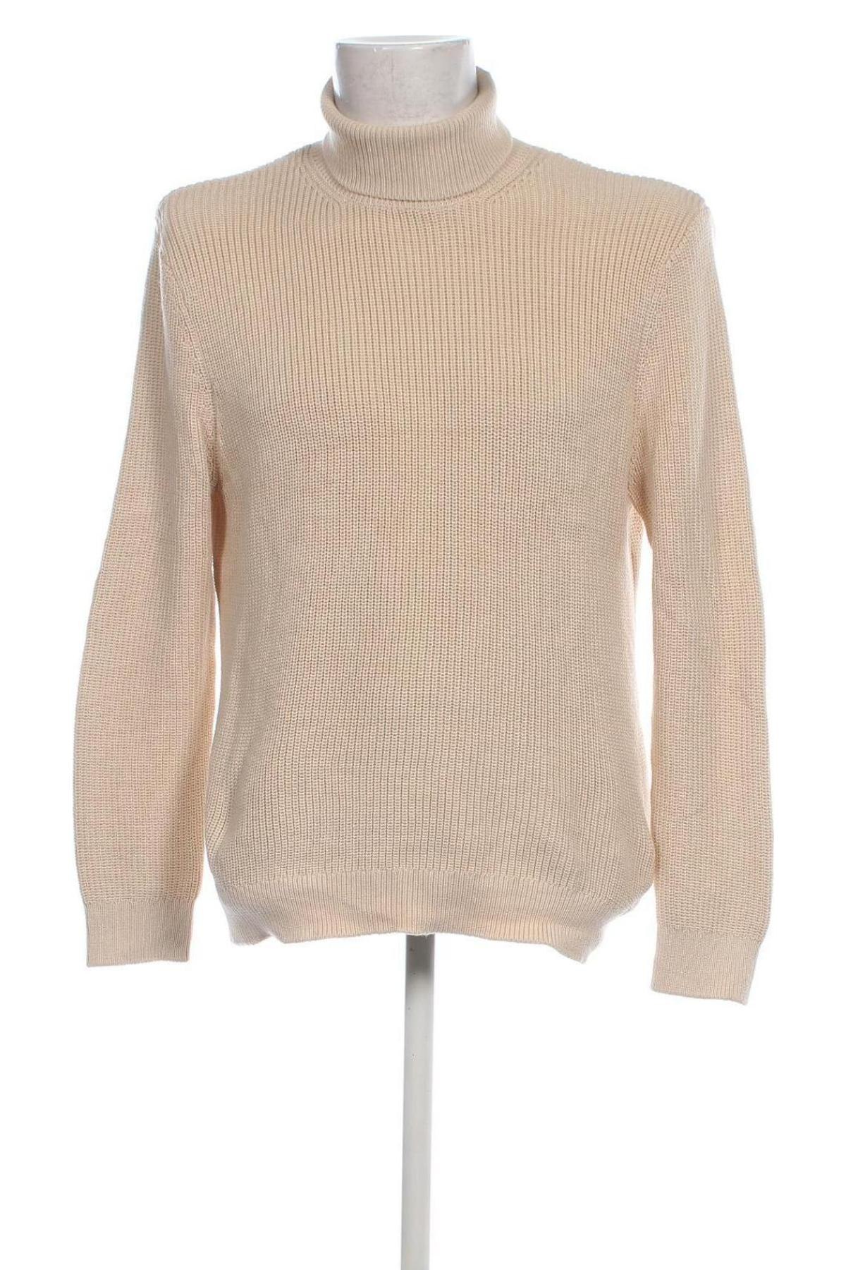 Herrenpullover, Größe M, Farbe Beige, Preis 7,49 €