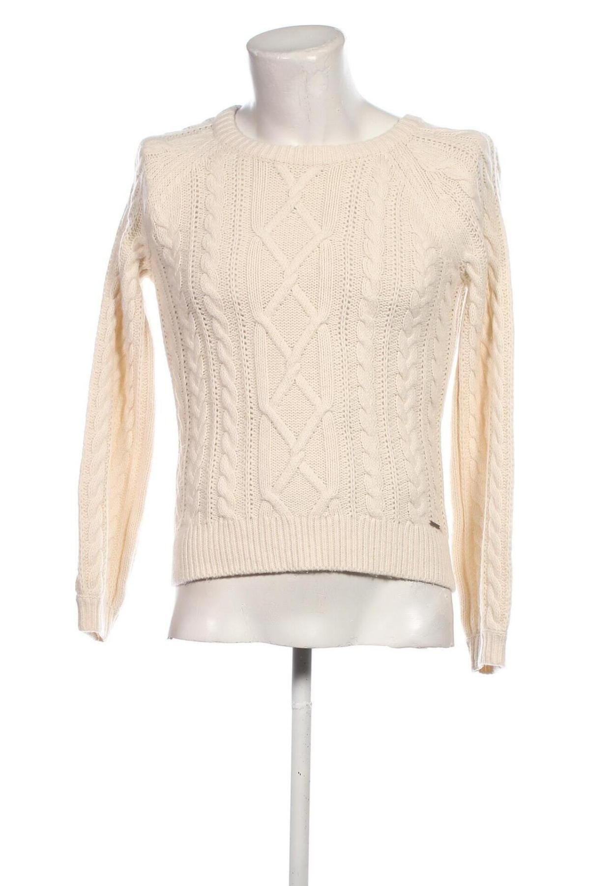 Męski sweter Abercrombie & Fitch, Rozmiar M, Kolor ecru, Cena 79,99 zł