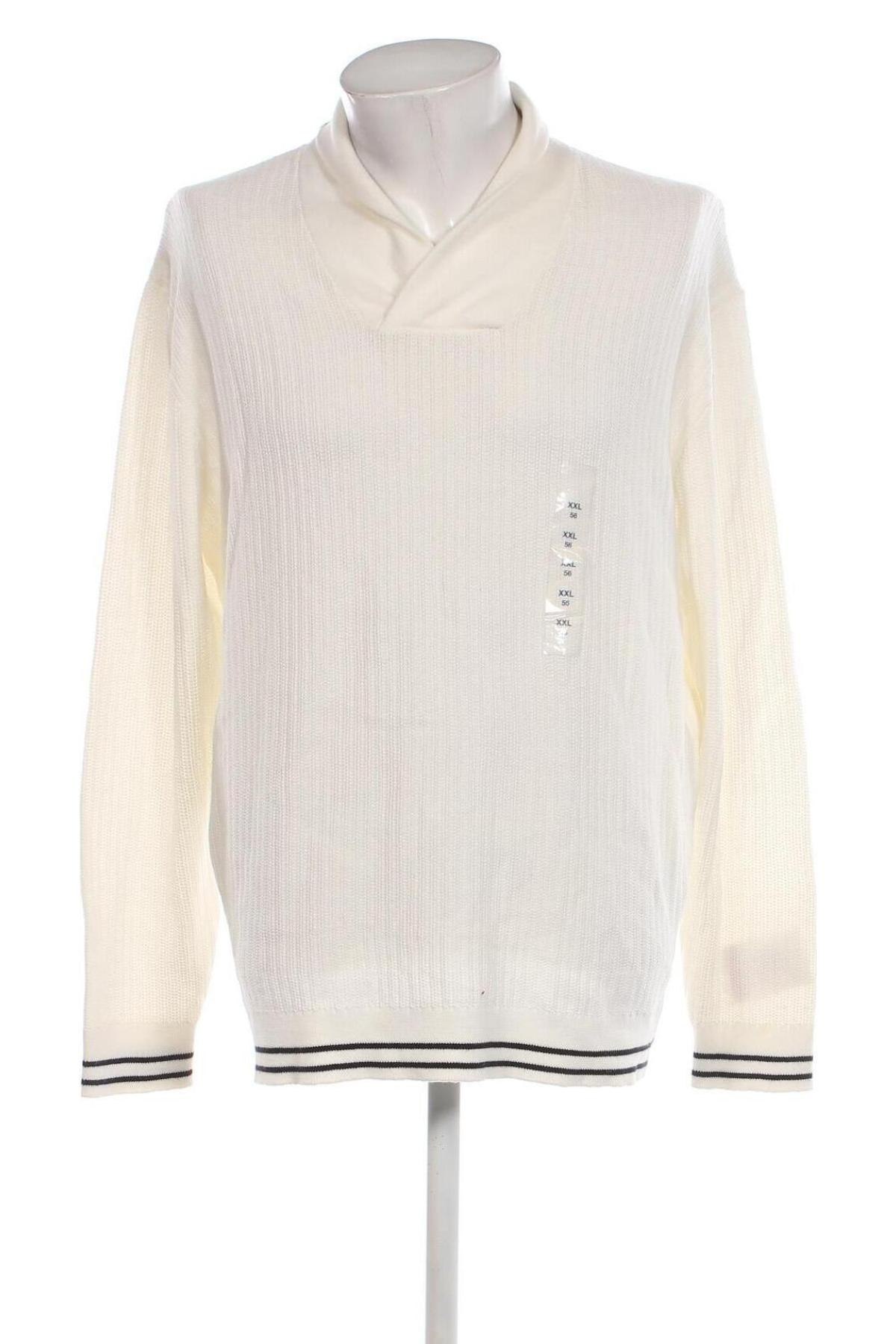 Herrenpullover Andrew James, Größe XXL, Farbe Weiß, Preis € 43,99