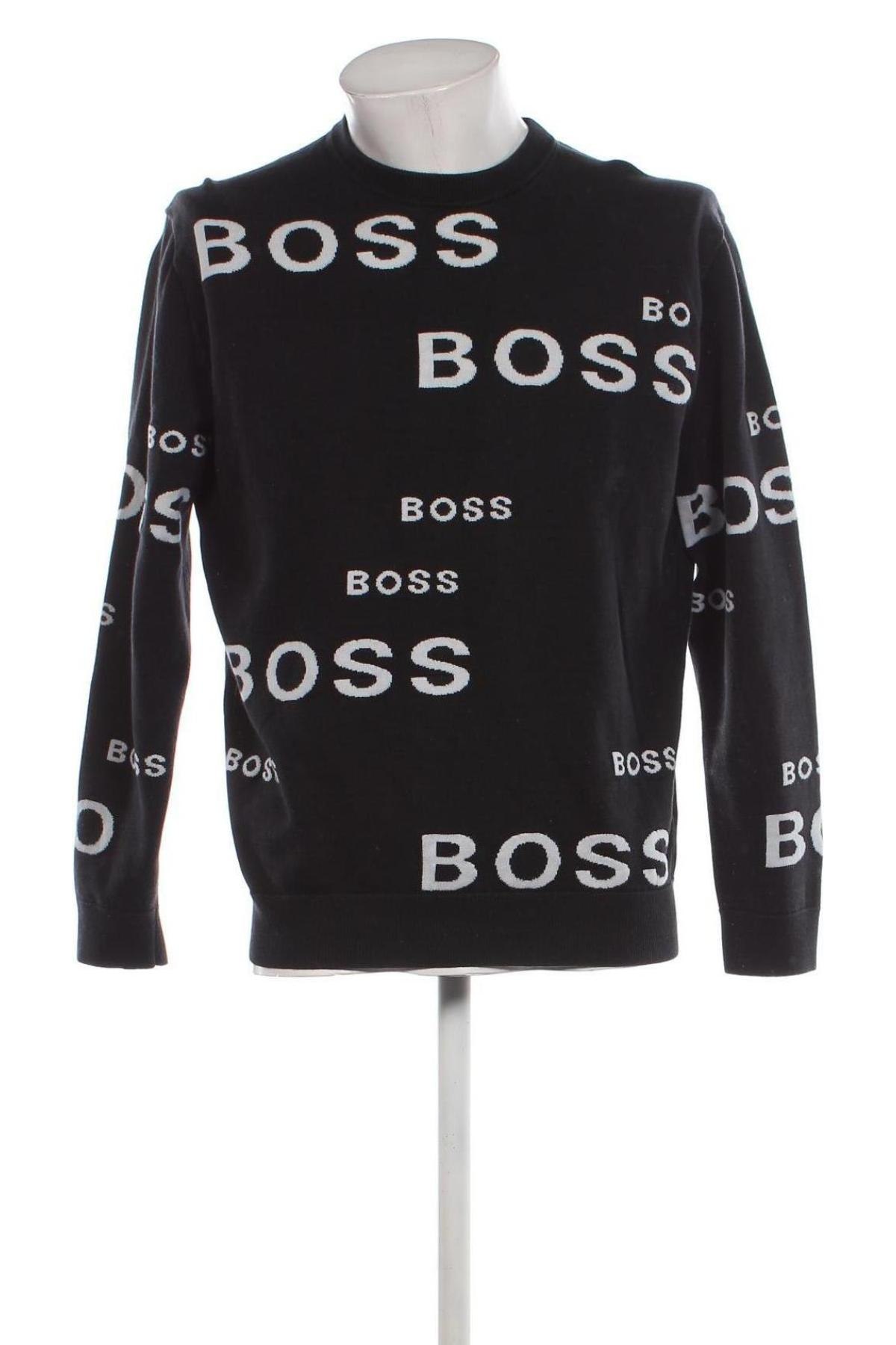 Herrenpullover BOSS, Größe L, Farbe Schwarz, Preis 52,99 €