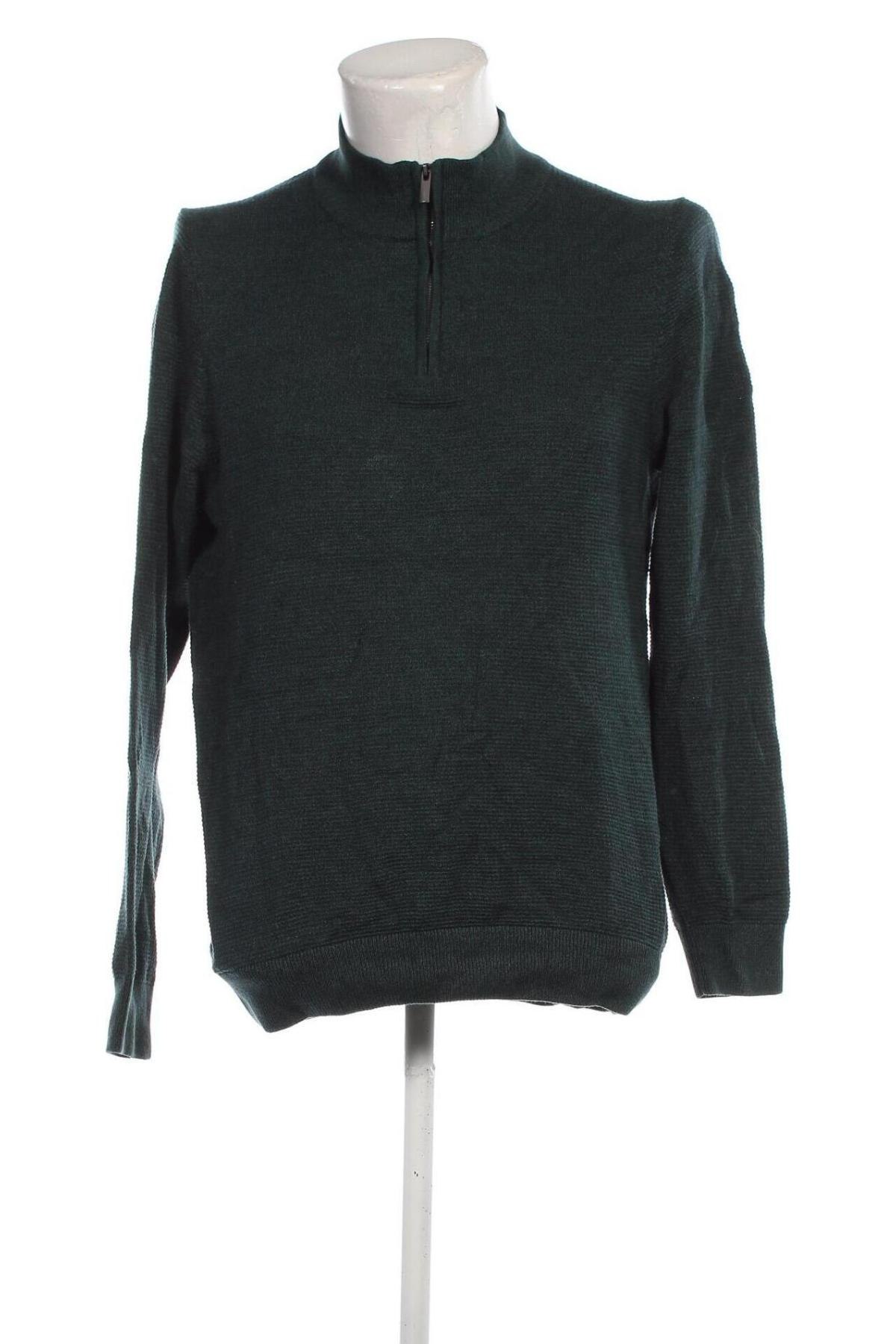 Herrenpullover C&A, Größe M, Farbe Grün, Preis 6,49 €