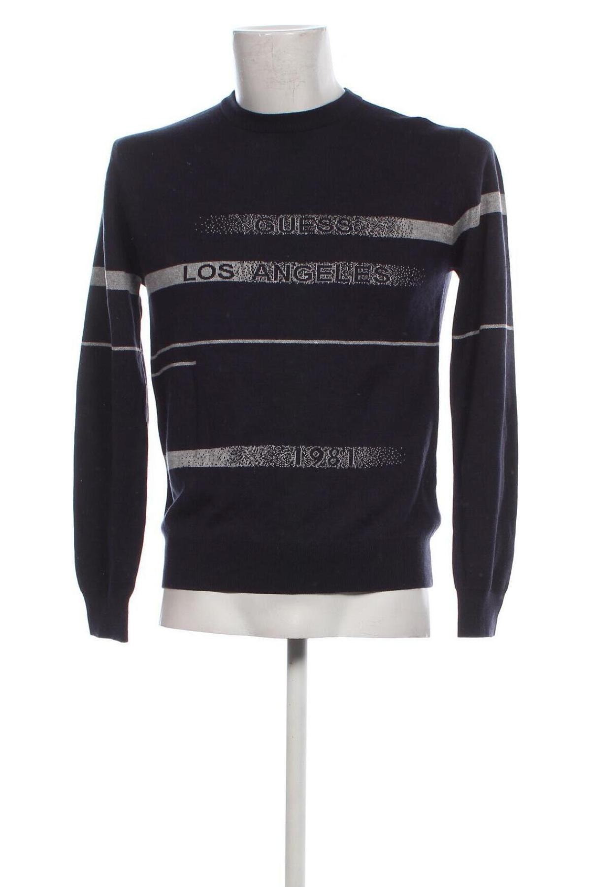 Męski sweter Guess, Rozmiar S, Kolor Niebieski, Cena 145,99 zł