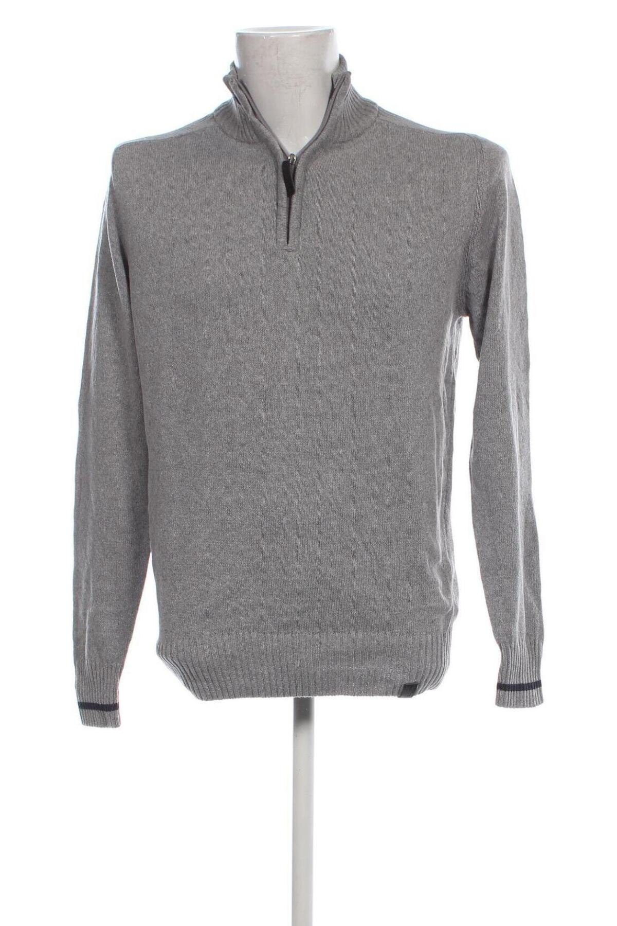 Herrenpullover Identic, Größe L, Farbe Grau, Preis 14,99 €