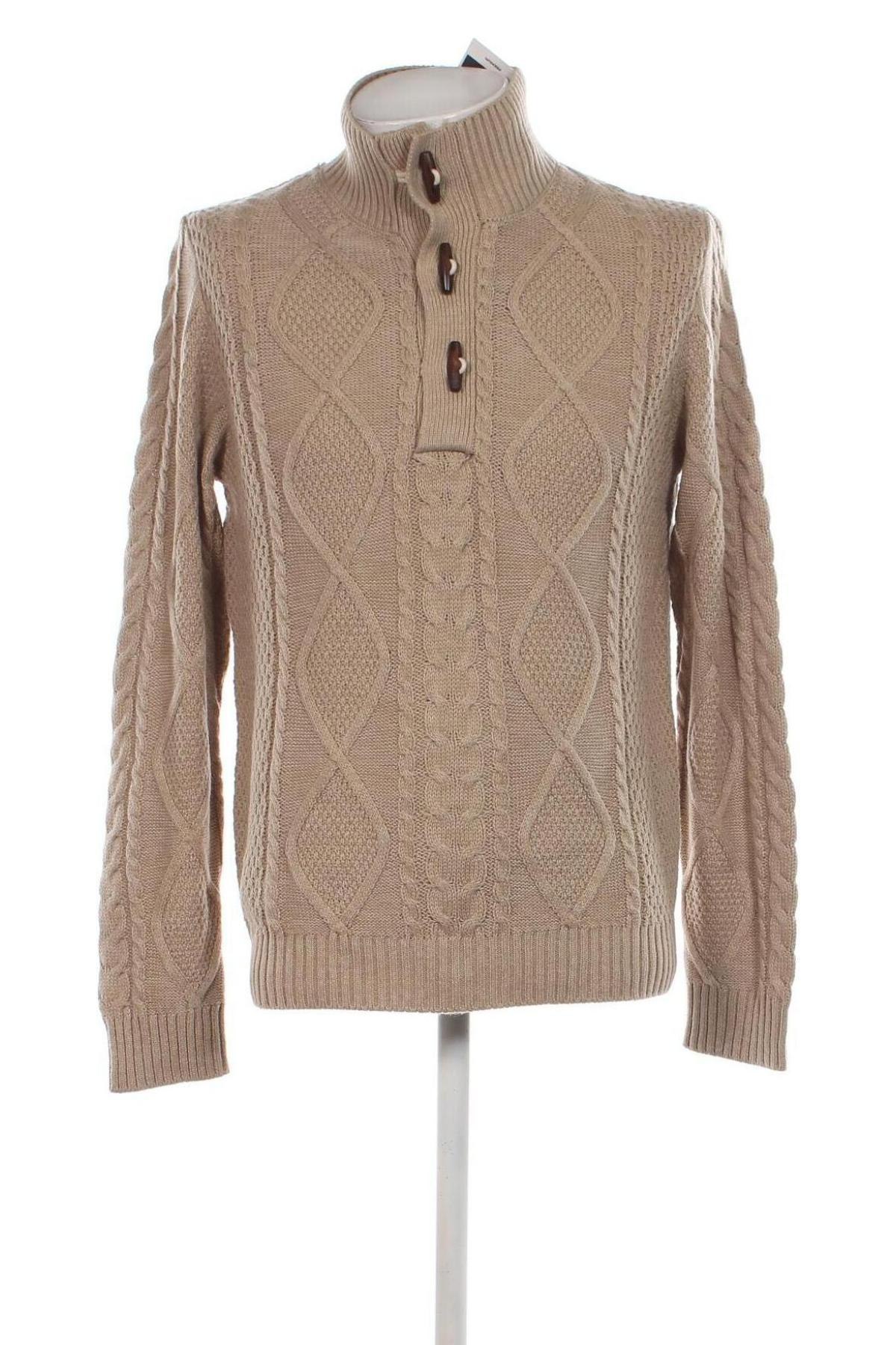 Herrenpullover Jack & Jones, Größe L, Farbe Beige, Preis € 20,79