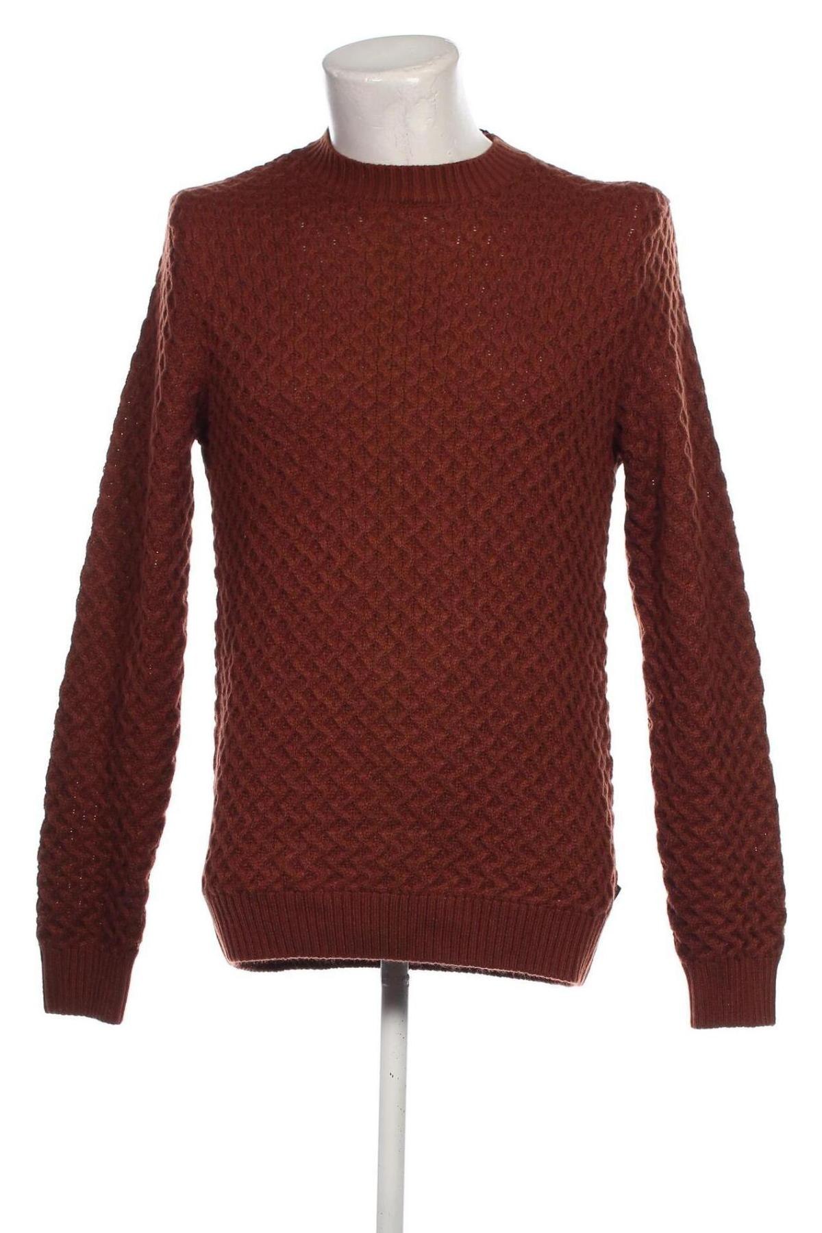 Męski sweter Jack & Jones, Rozmiar L, Kolor Brązowy, Cena 92,99 zł