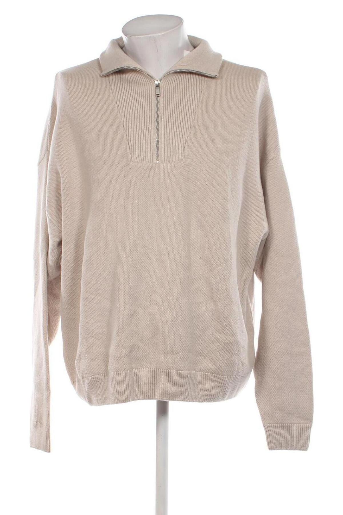 Herrenpullover Jack & Jones, Größe L, Farbe Beige, Preis 17,99 €