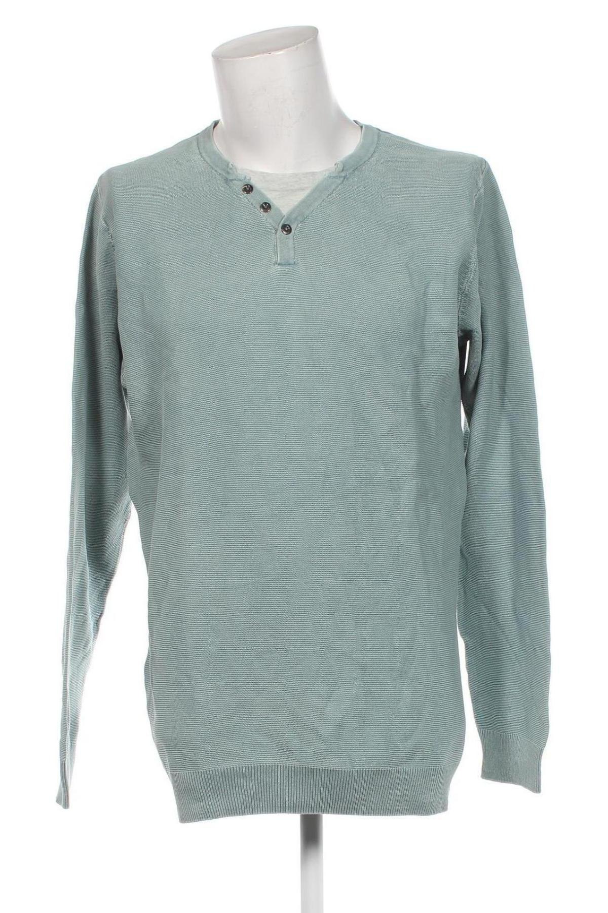 Herrenpullover Jean Pascale, Größe XL, Farbe Grün, Preis 7,49 €