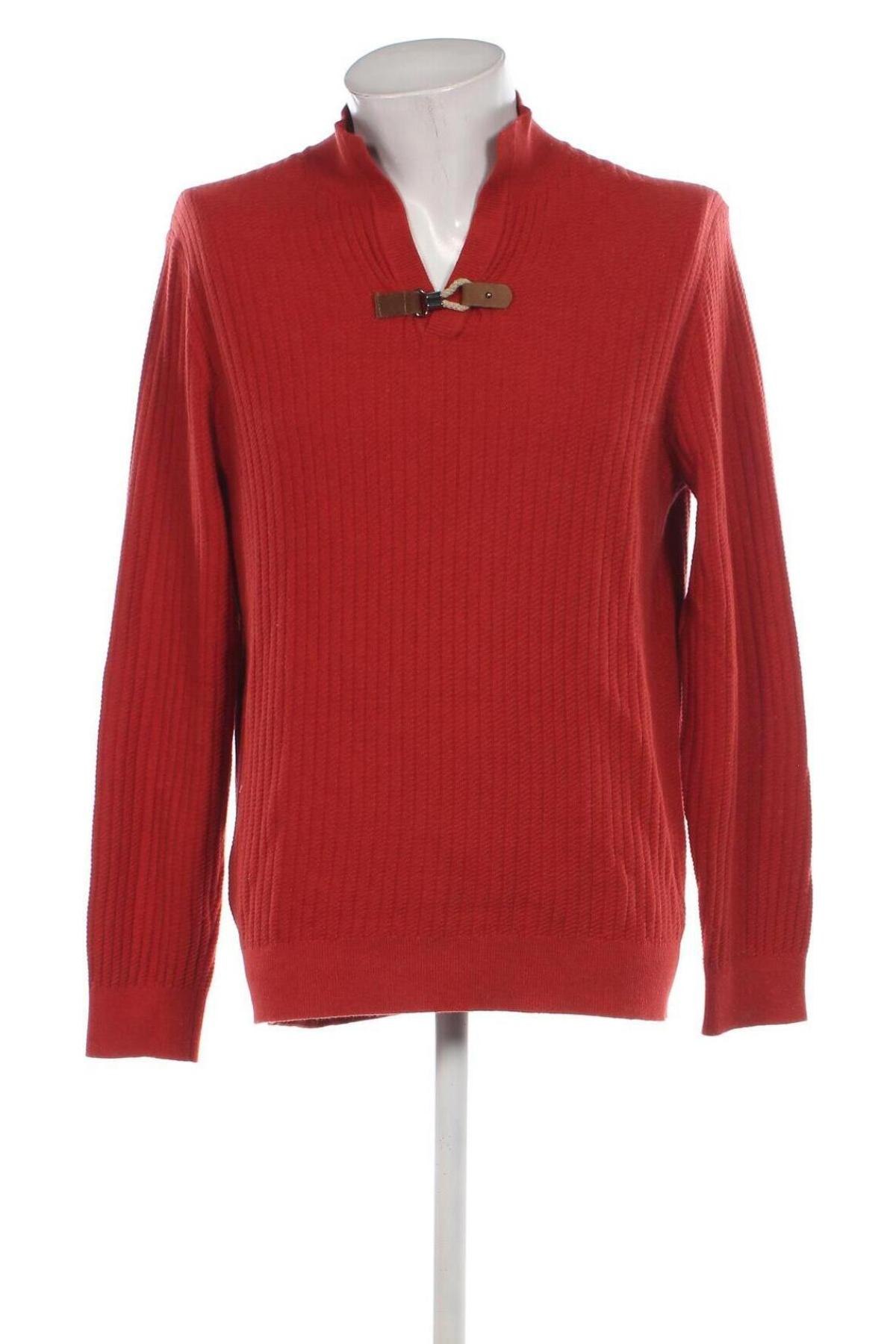 Herrenpullover Massimo Dutti, Größe XL, Farbe Orange, Preis 22,99 €