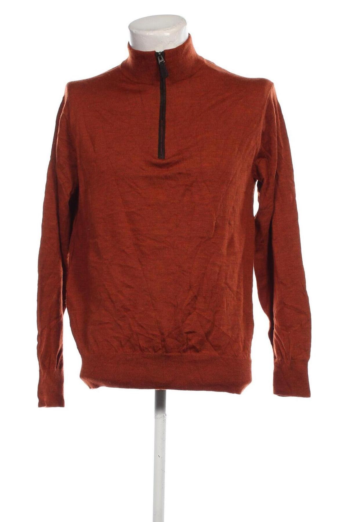 Herrenpullover Orvis, Größe M, Farbe Orange, Preis € 15,49