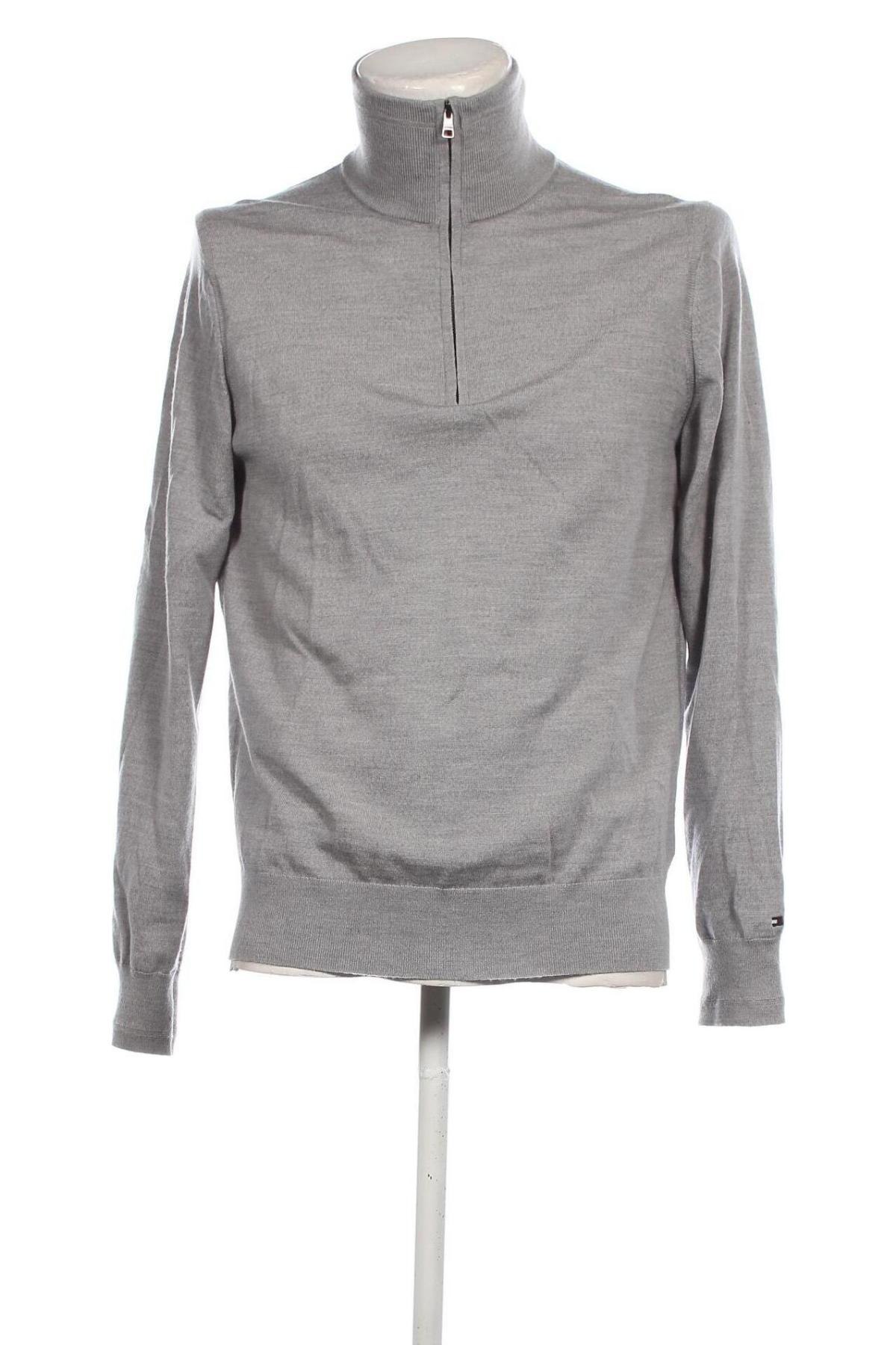 Herrenpullover Tommy Hilfiger, Größe L, Farbe Grau, Preis 98,49 €