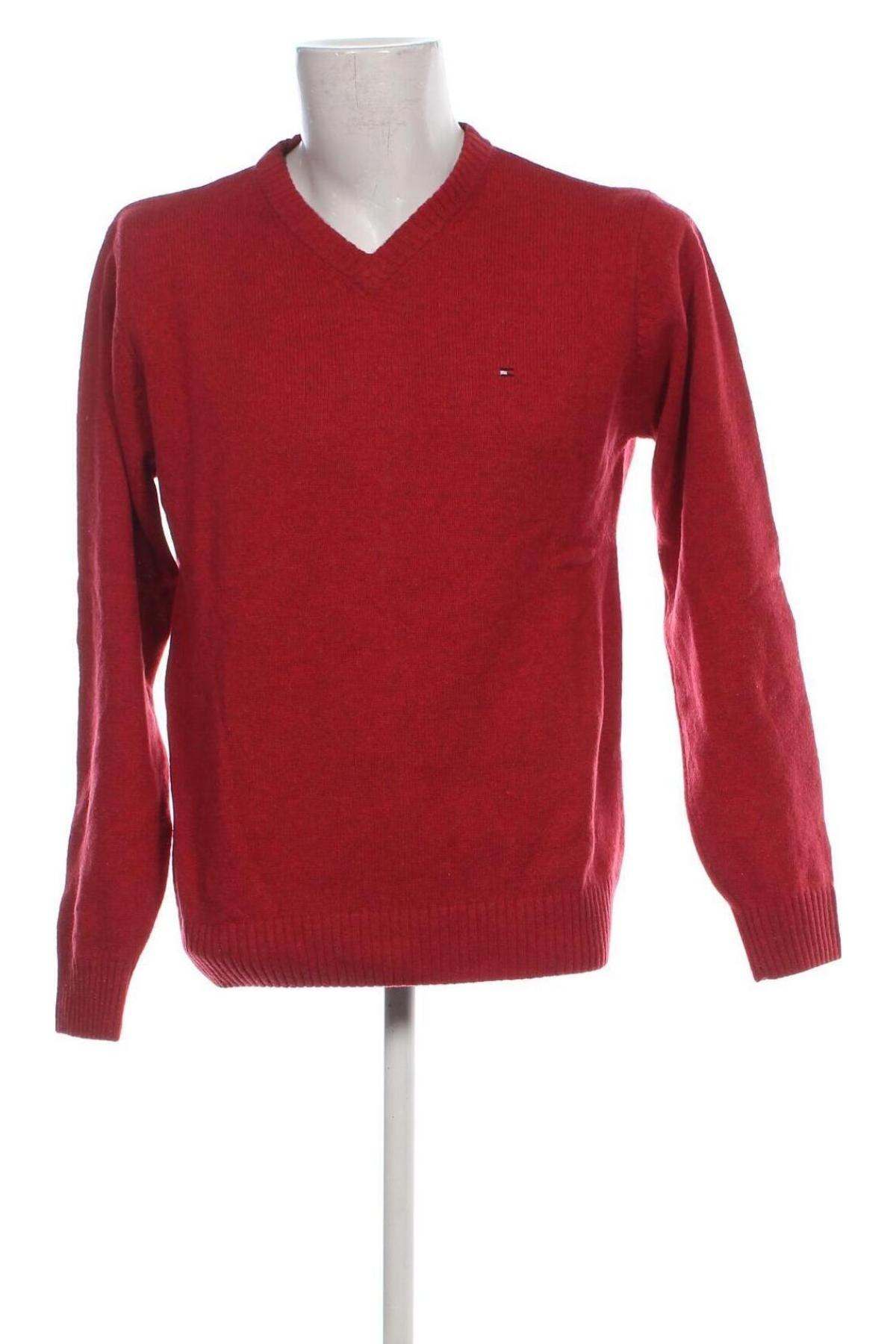 Herrenpullover Tommy Hilfiger, Größe L, Farbe Rot, Preis 61,93 €