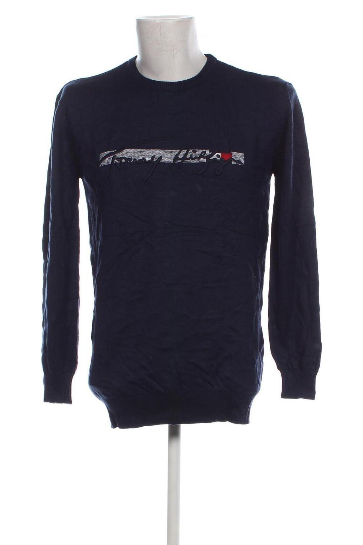 Herrenpullover Tommy Hilfiger, Größe L, Farbe Blau, Preis 61,93 €