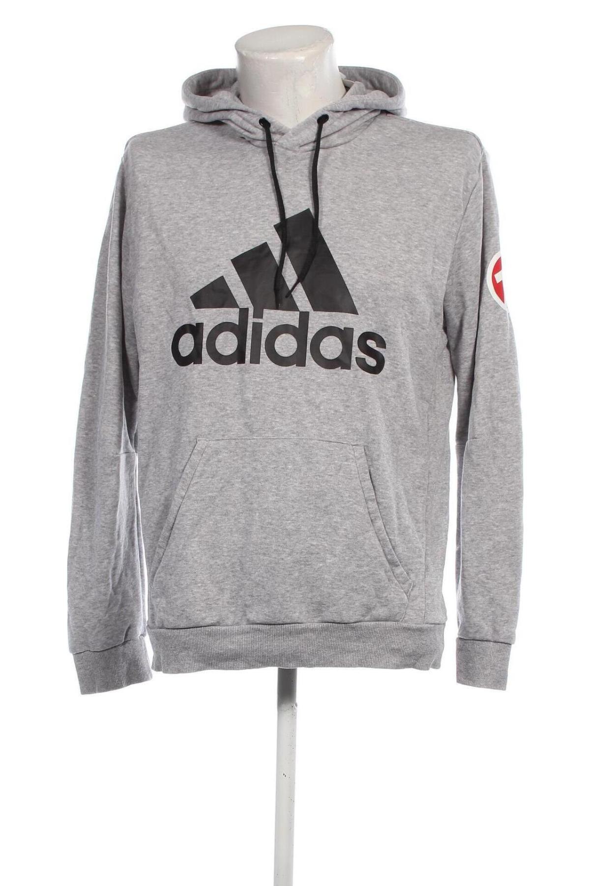 Męska bluza Adidas, Rozmiar M, Kolor Szary, Cena 175,92 zł