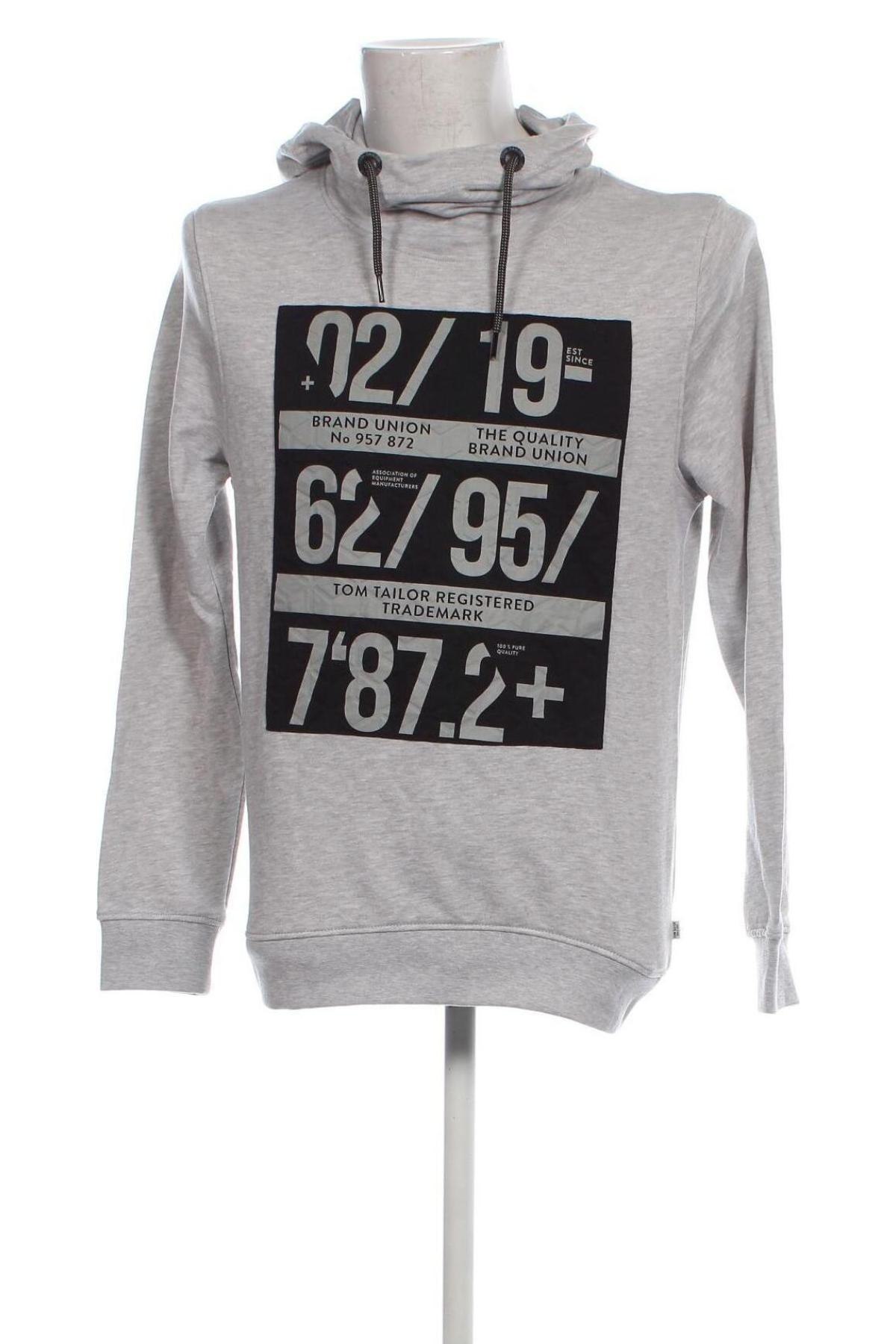 Herren Sweatshirt Tom Tailor, Größe M, Farbe Grau, Preis € 47,94