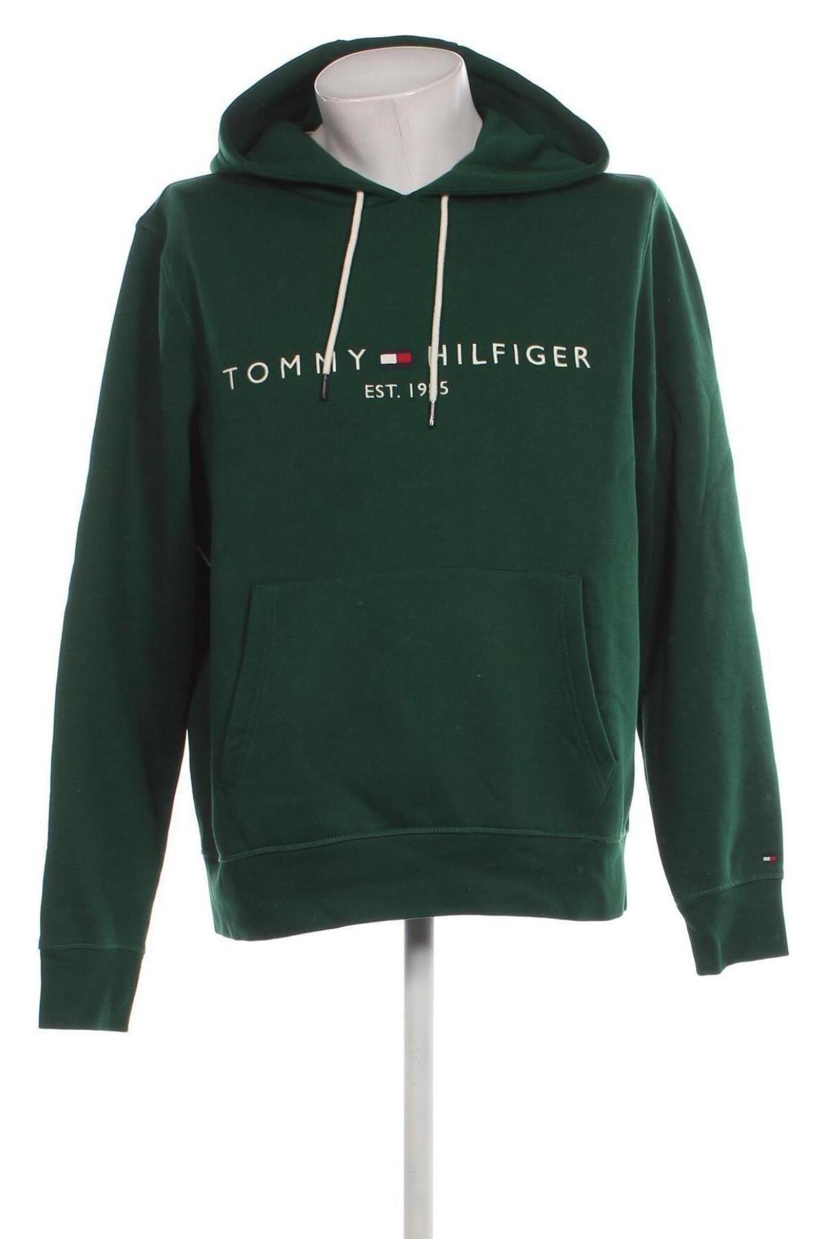 Pánska mikina  Tommy Hilfiger, Veľkosť XL, Farba Zelená, Cena  93,25 €