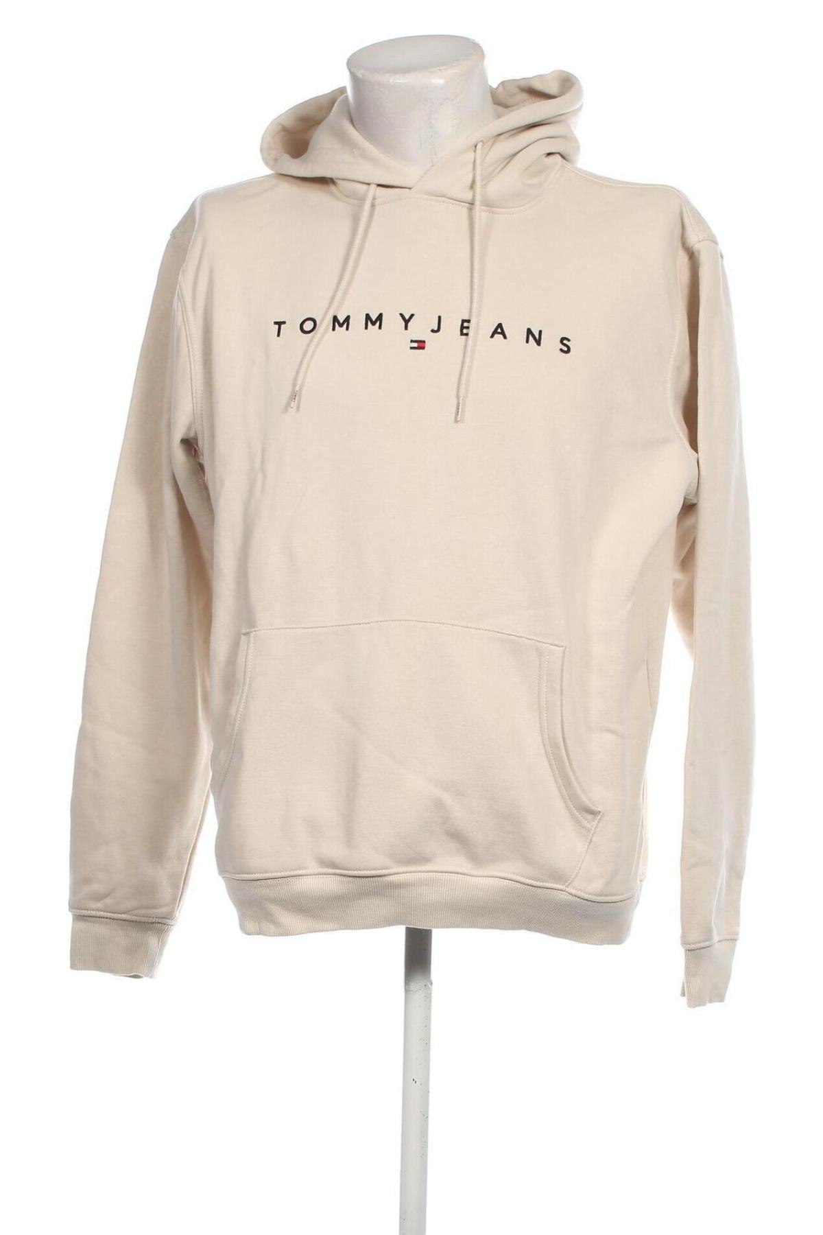 Herren Sweatshirt Tommy Jeans, Größe L, Farbe Beige, Preis 42,49 €