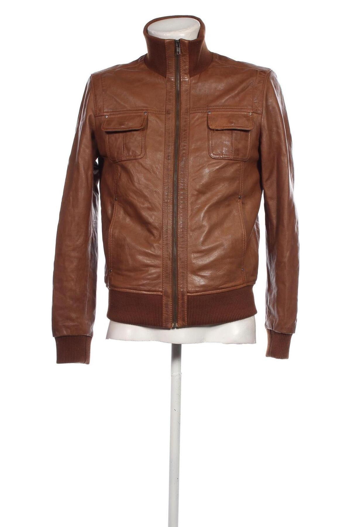 Herren Lederjacke SERGE PARIENTE, Größe M, Farbe Braun, Preis 357,22 €