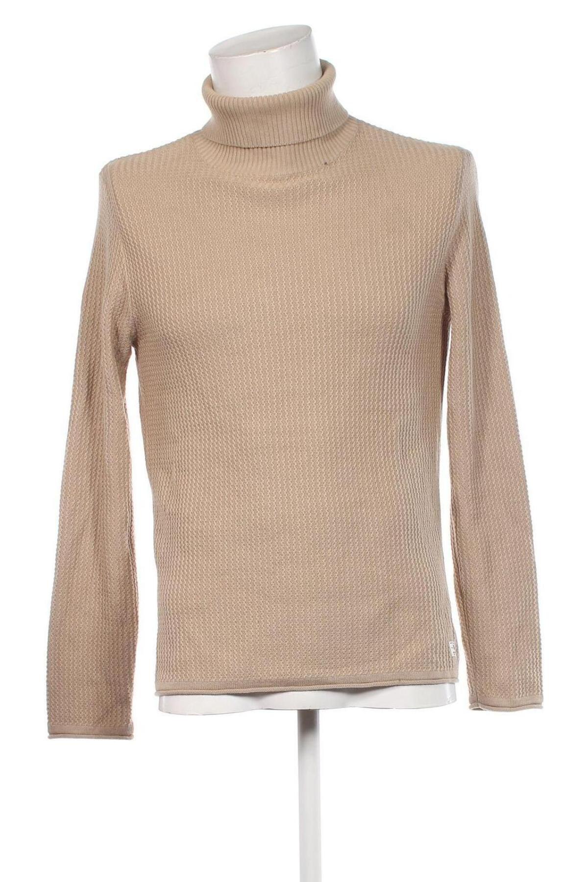 Herren Rollkragen Jack & Jones, Größe M, Farbe Beige, Preis € 11,99