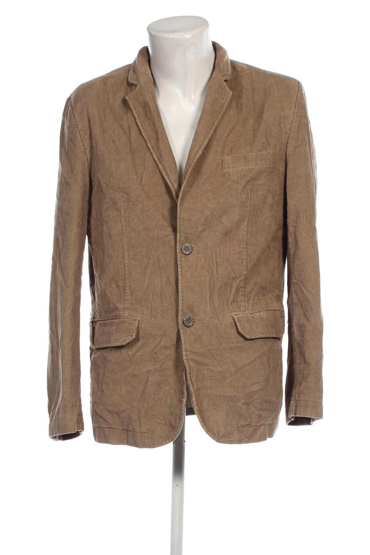 Herren Sakko Camp David, Größe L, Farbe Beige, Preis € 11,49