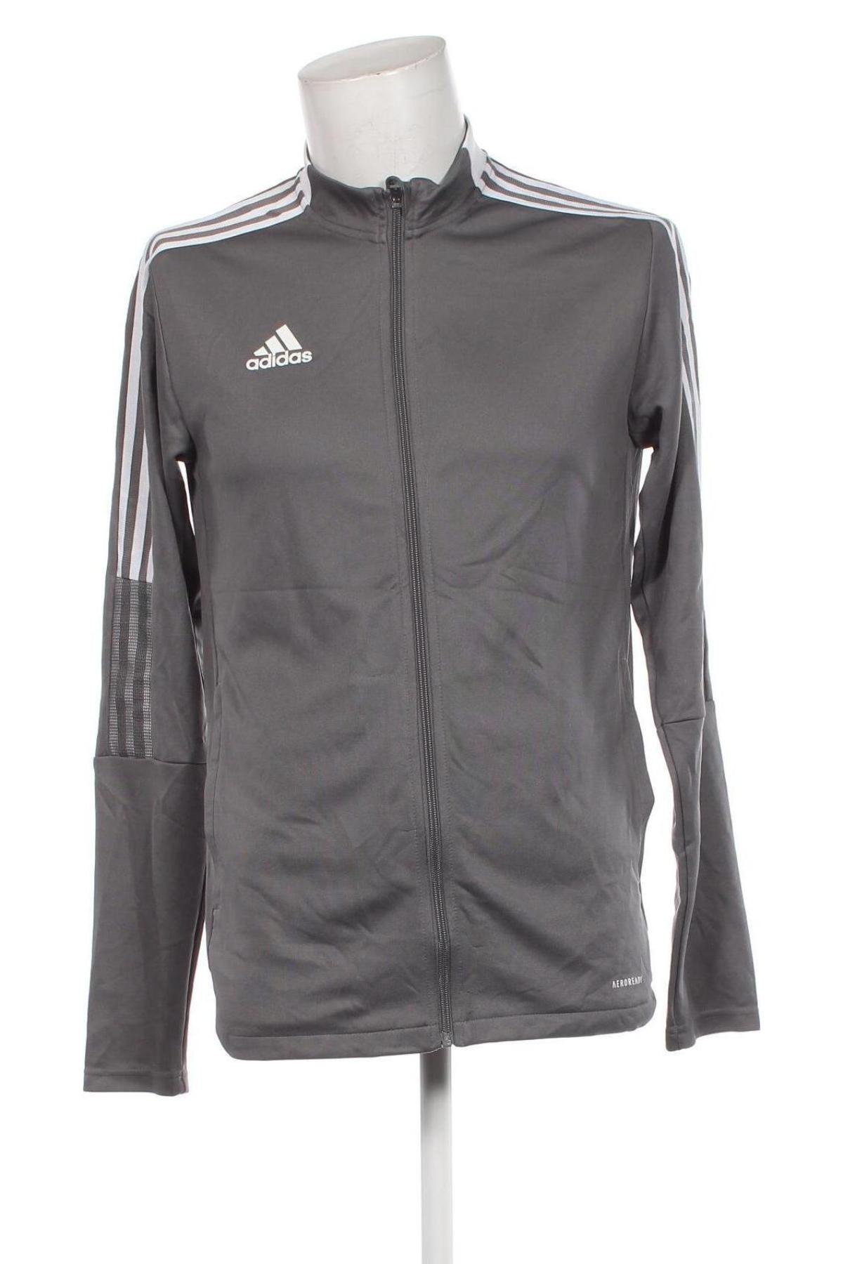 Bluză trening de bărbați Adidas, Mărime M, Culoare Gri, Preț 157,89 Lei