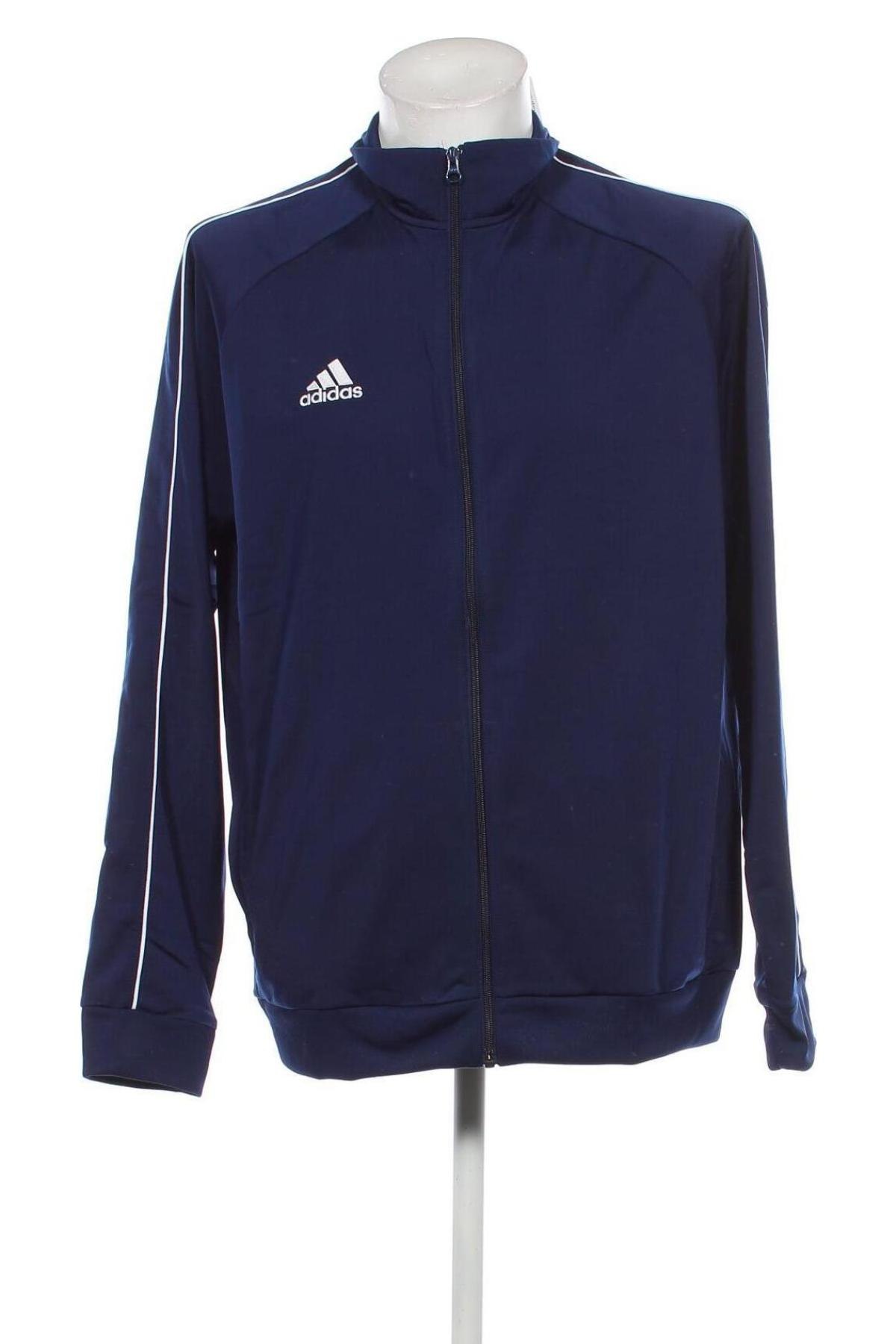 Ανδρική αθλητική ζακέτα Adidas, Μέγεθος XL, Χρώμα Μπλέ, Τιμή 16,99 €