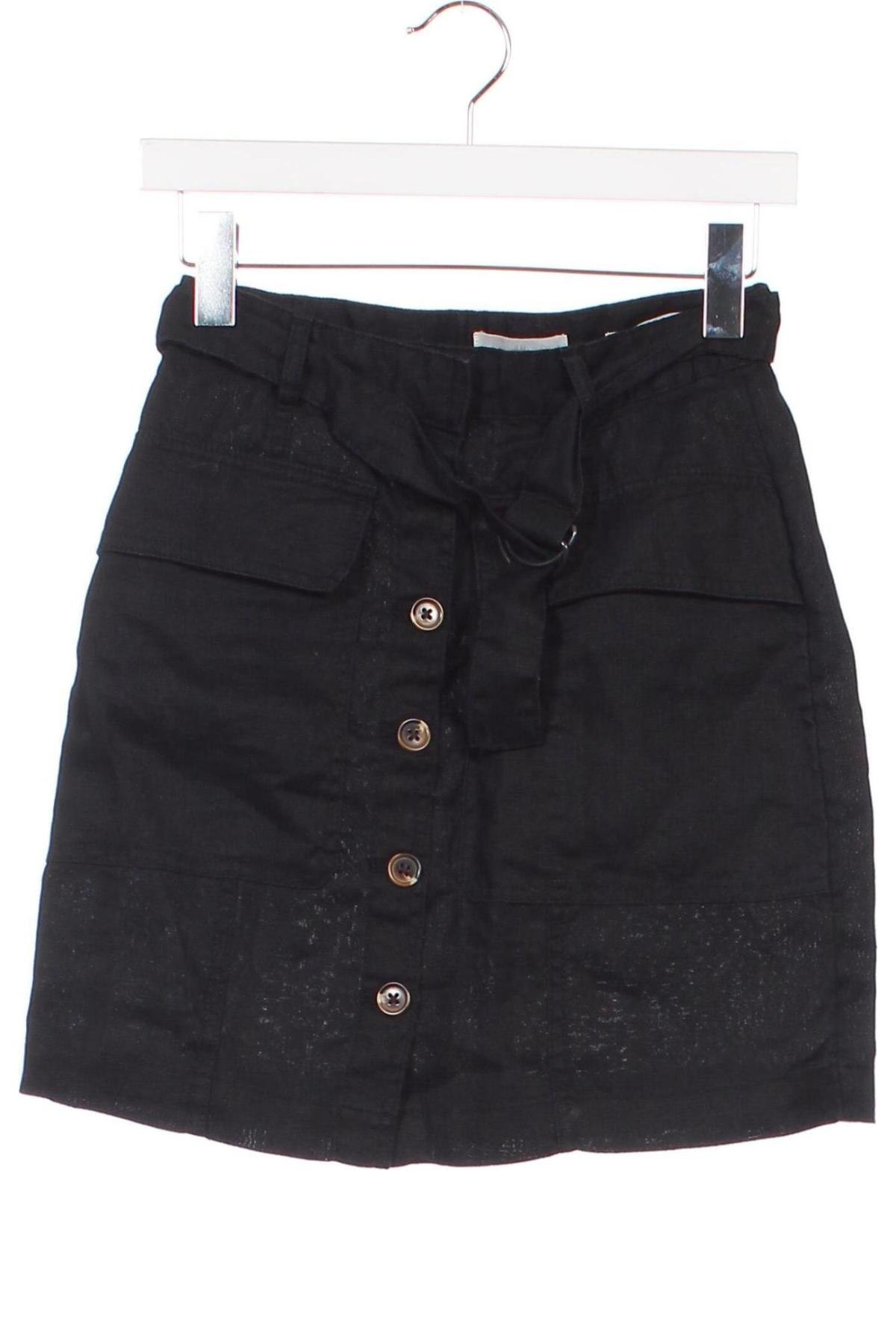 Fustă H&M L.O.G.G., Mărime XS, Culoare Negru, Preț 47,99 Lei