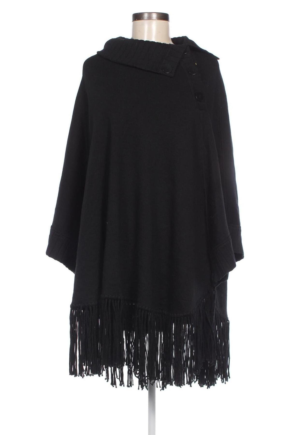 Poncho, Größe M, Farbe Schwarz, Preis € 8,49