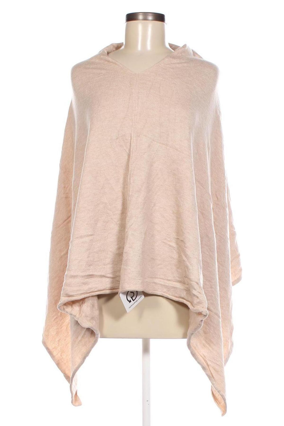 Poncho, Größe M, Farbe Beige, Preis € 4,49