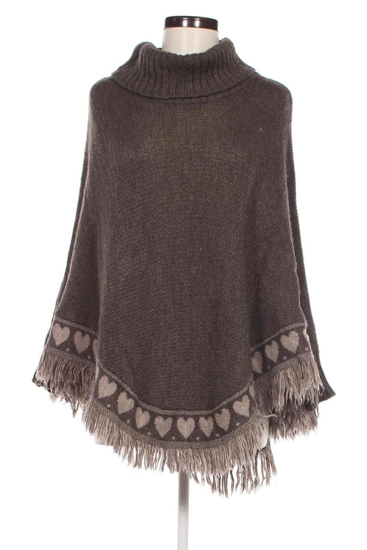 Poncho, Mărime M, Culoare Maro, Preț 31,99 Lei