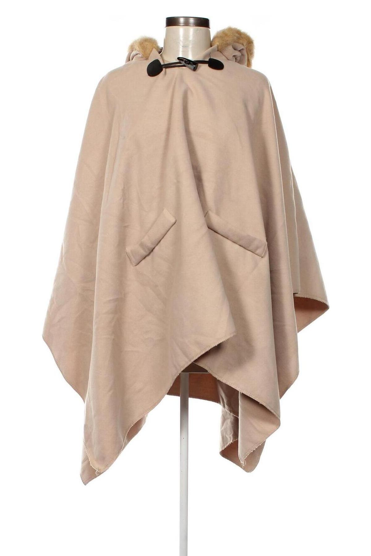 Poncho Made In Italy, Größe M, Farbe Beige, Preis 19,48 €