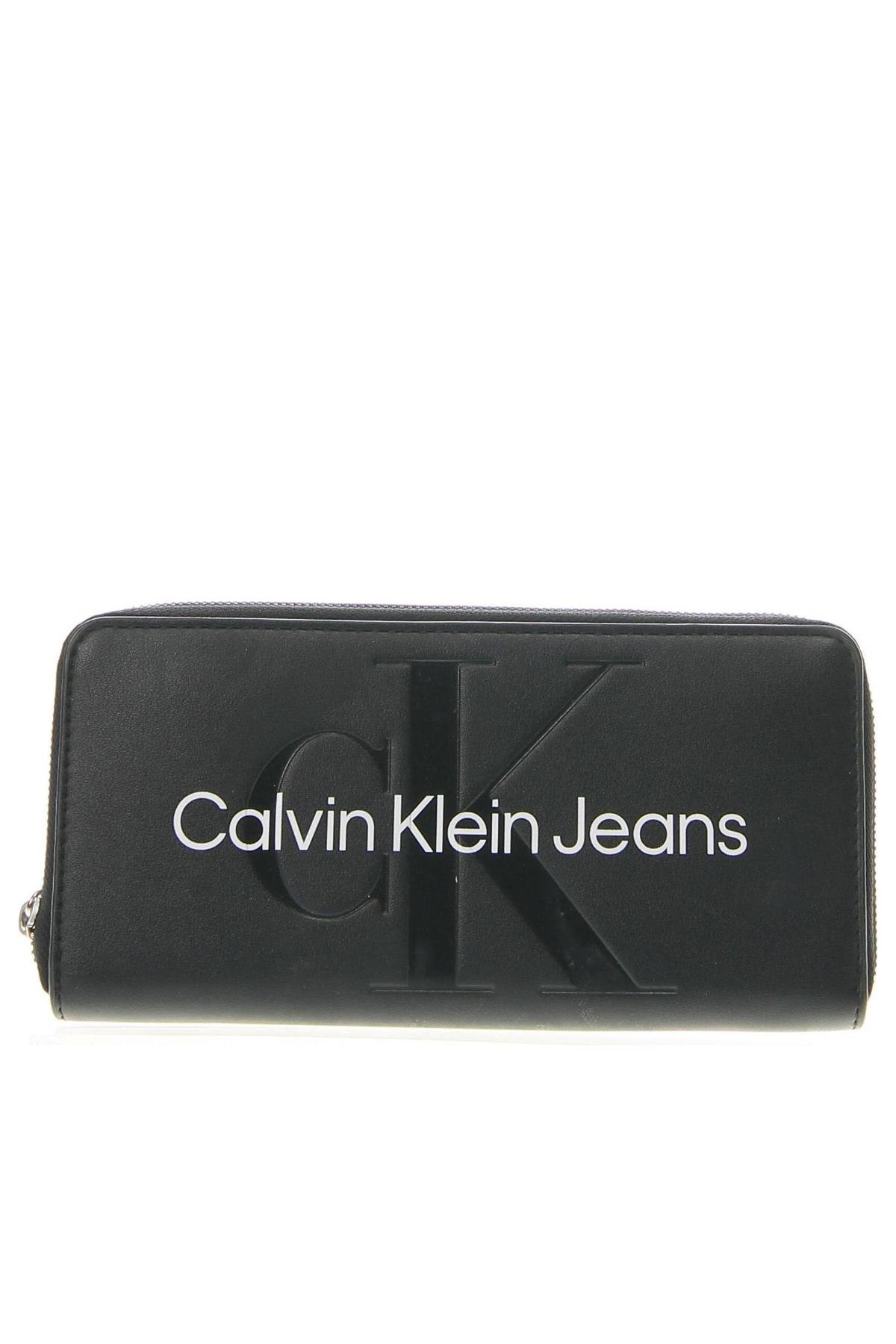 Портмоне Calvin Klein Jeans, Цвят Черен, Цена 95,29 лв.