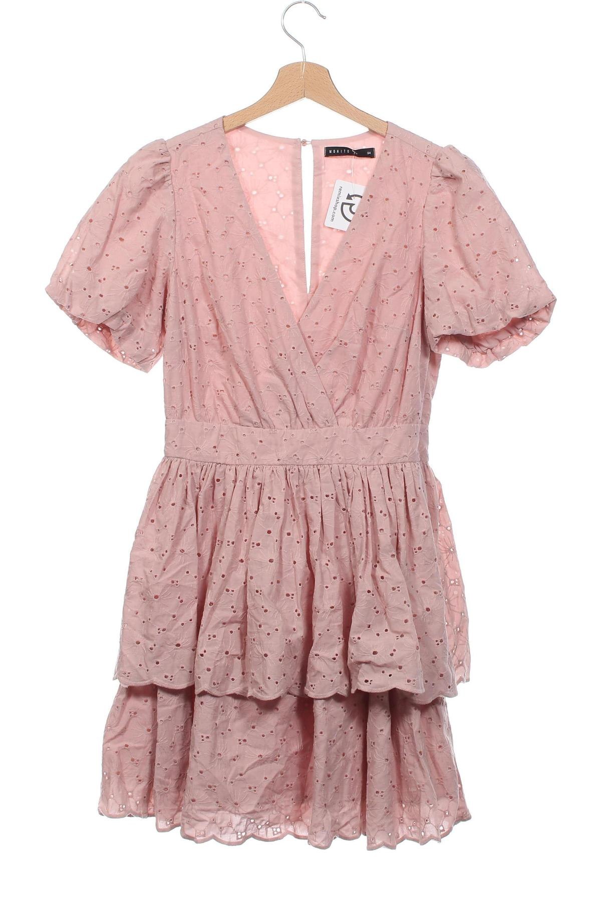 Kleid Mohito, Größe XS, Farbe Rosa, Preis 7,99 €