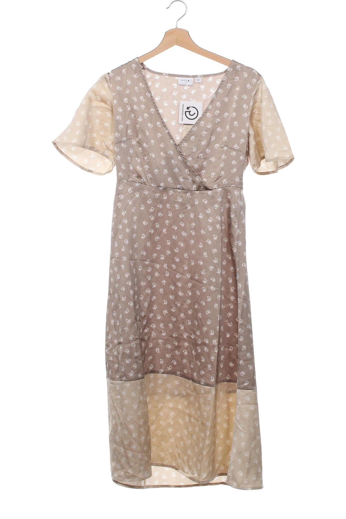 Kleid VILA, Größe XS, Farbe Beige, Preis € 27,79