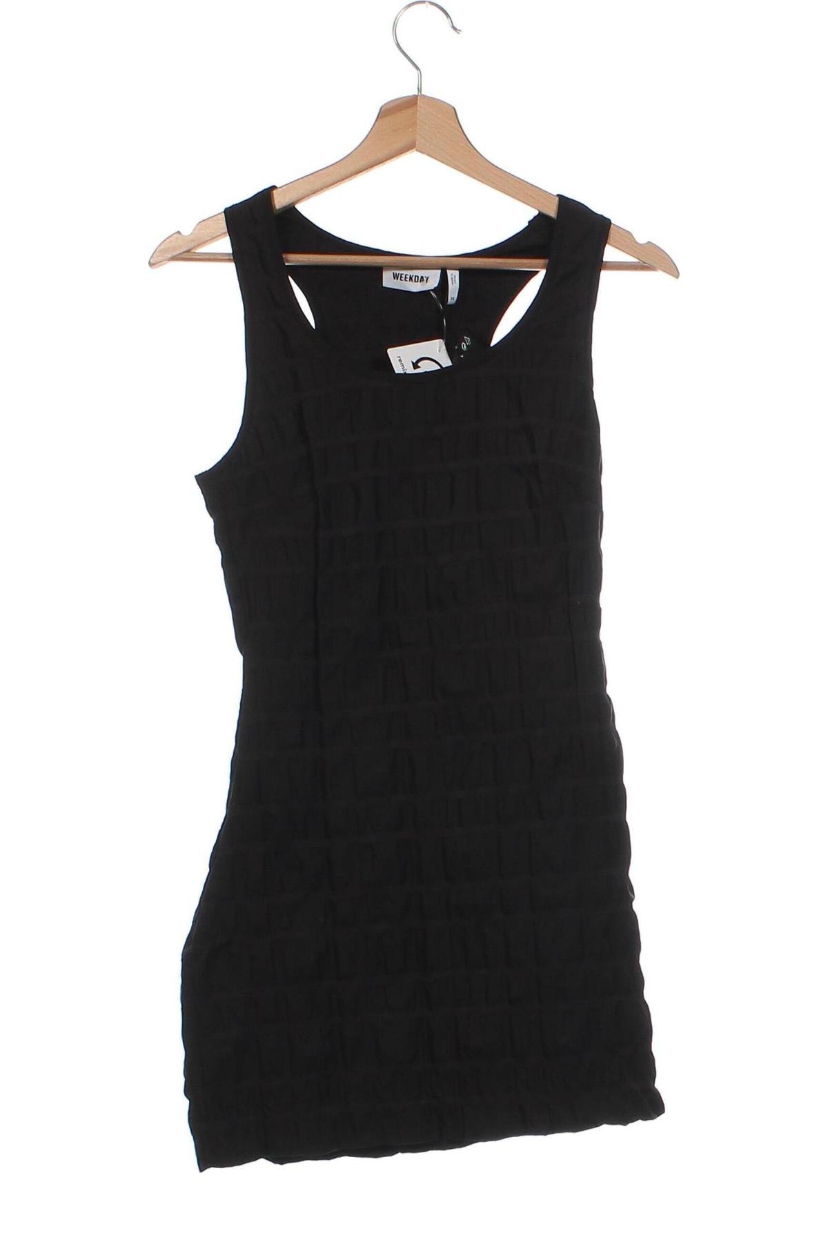 Kleid Weekday, Größe XS, Farbe Schwarz, Preis € 11,99