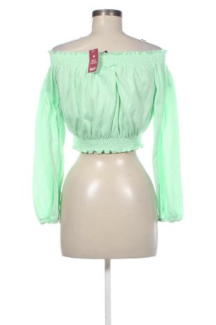 Дамска блуза H&M Divided, Размер S, Цвят Зелен, Цена 31,99 лв.