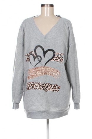 Дамска блуза SHEIN, Размер XXL, Цвят Сив, Цена 39,99 лв.
