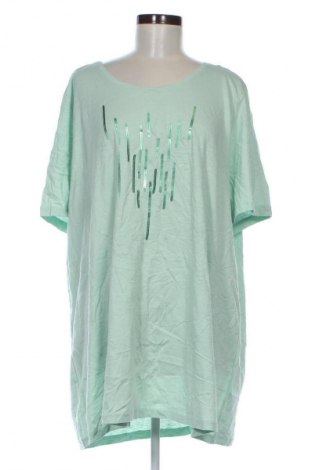 Γυναικεία μπλούζα Ulla Popken, Μέγεθος 4XL, Χρώμα Πράσινο, Τιμή 22,99 €
