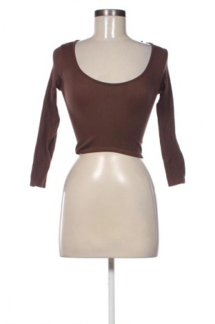 Дамска блуза Zara, Размер XS, Цвят Кафяв, Цена 27,00 лв.