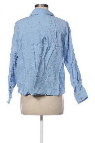 Дамска блуза Zara, Размер M, Цвят Син, Цена 27,99 лв.