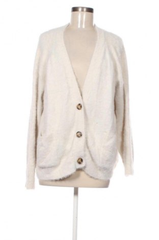 Damen Strickjacke Bershka, Größe L, Farbe Weiß, Preis 20,99 €
