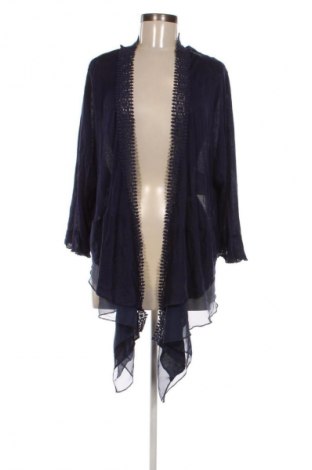 Damen Strickjacke Sheego, Größe 4XL, Farbe Blau, Preis 28,99 €
