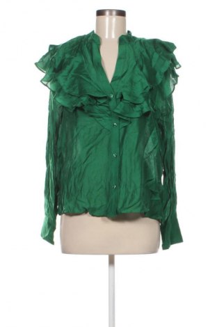 Дамска риза H&M, Размер M, Цвят Зелен, Цена 40,99 лв.