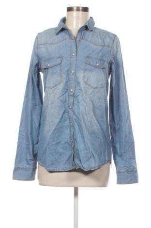 Γυναικείο πουκάμισο Pull&Bear, Μέγεθος M, Χρώμα Μπλέ, Τιμή 15,99 €