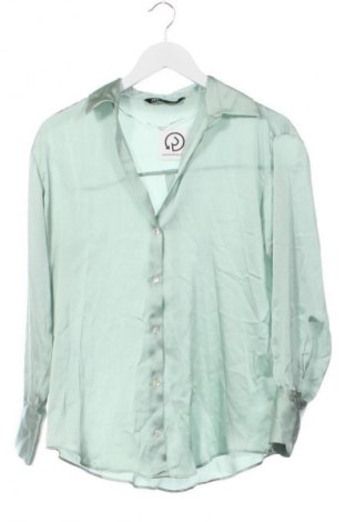 Dámska košeľa  Zara, Veľkosť XS, Farba Zelená, Cena  15,95 €