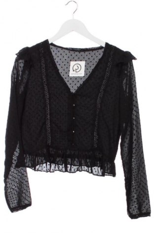 Dámska košeľa  Zara, Veľkosť XS, Farba Čierna, Cena  15,95 €
